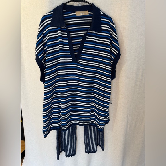 Free-est Miller Striped Sweater Set Navy Combo XL NWT ☀️🍂🥶🌼 - Picture 2 of 8